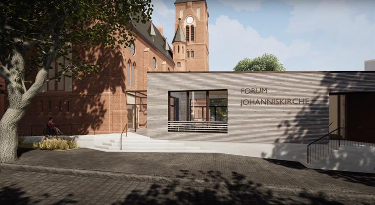 Forum Johanniskirche (animiert) Animation des neu konzipierten Forums der Johanniskirche