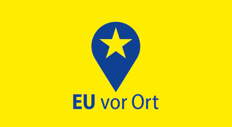 Logo der Kanäle EU vor Ort