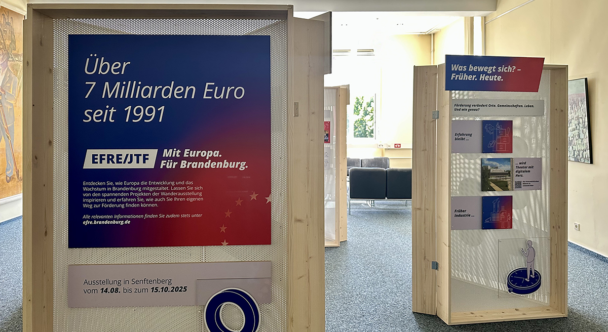 Wanderausstellung informiert über EU-Förderung in Brandenburg 