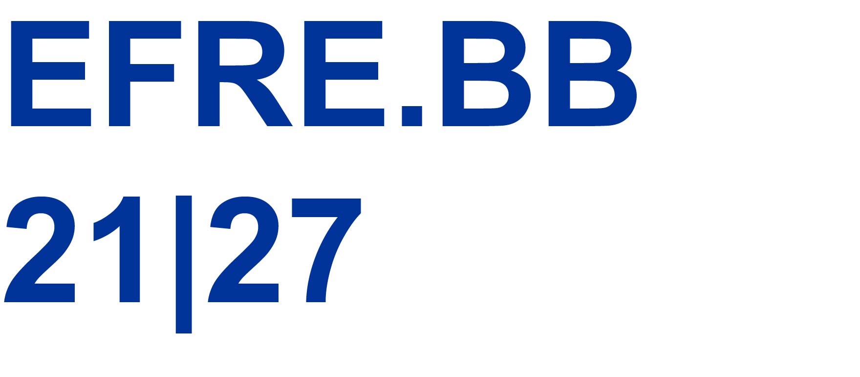Logo Veranstaltungsreihe EFRE.BB 21|27
