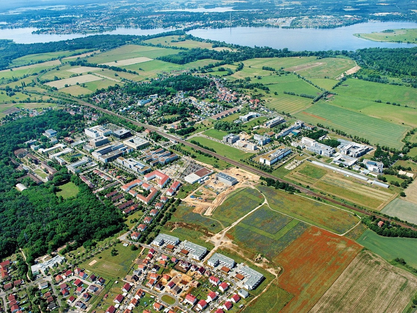 Luftbildaufnahme vom Potsdam Science Park