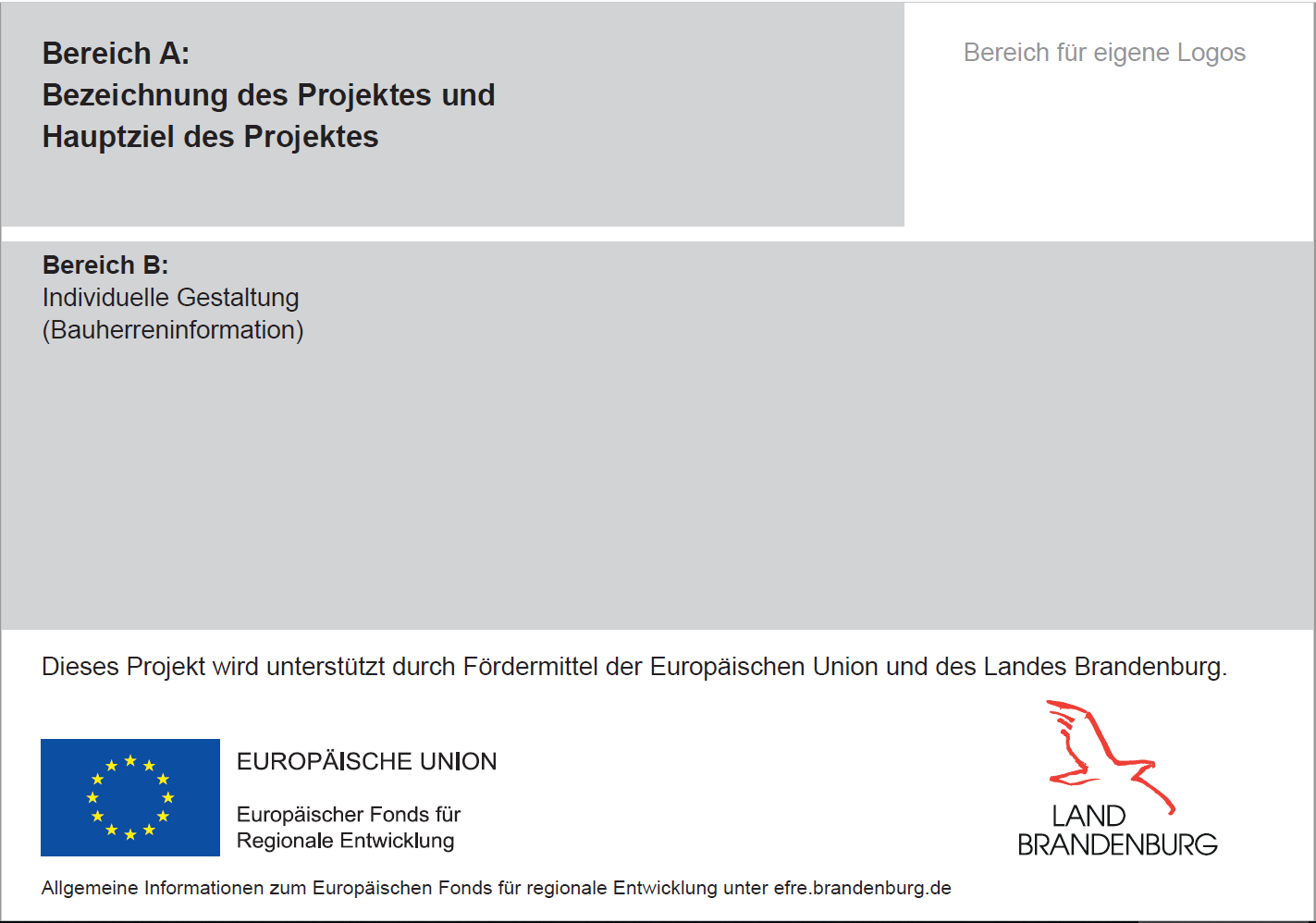 Bauschilder Und Erinnerungstafeln Europaischer Fonds Fur Regionale Entwicklung In Brandenburg