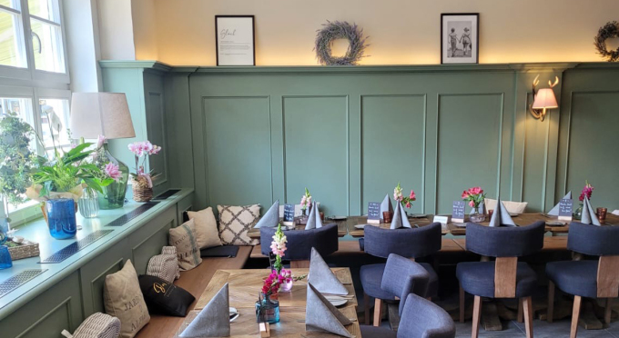 Neugestalteter Innenraum des Gasthauses 